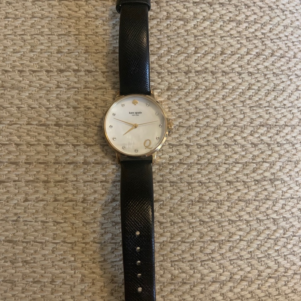 Kate Spade Metro Monogram “Q” watch